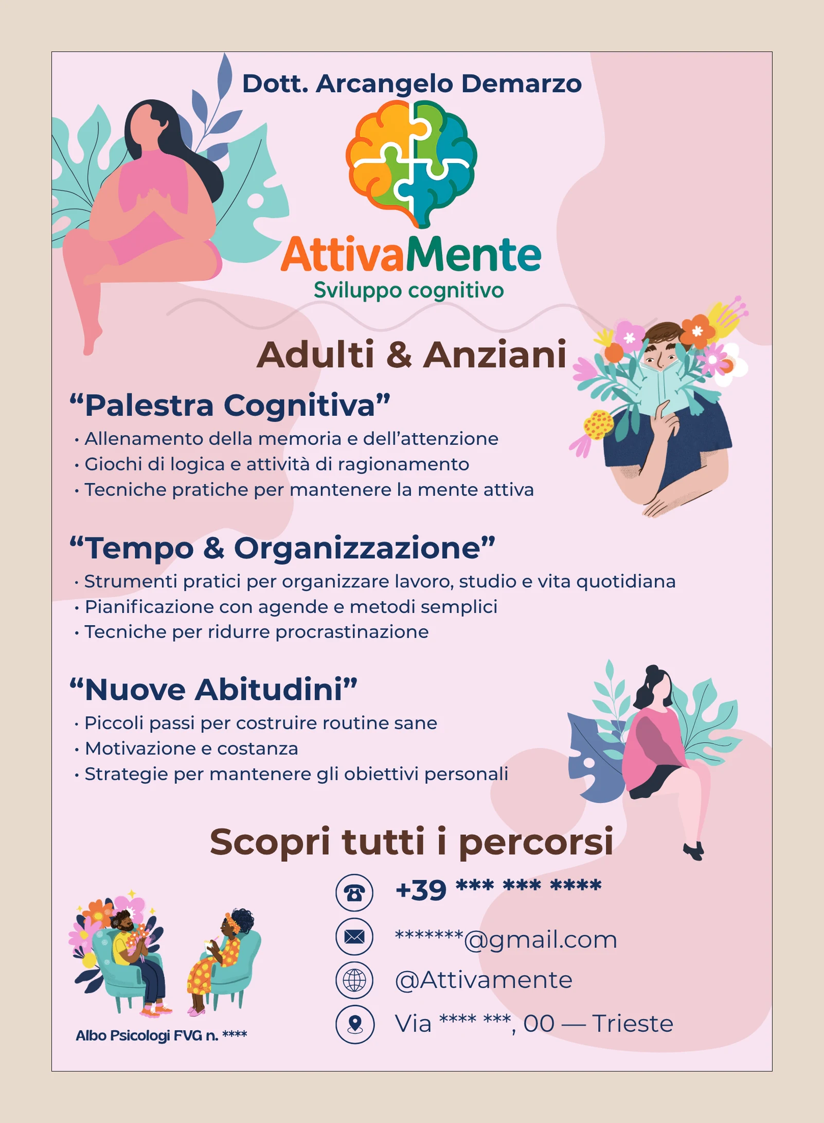 Il volantino per adulti e over 60, intero.